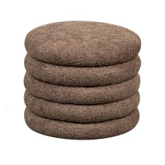 POUF TEDDY BROWN 40 - CHAIRS, STOOLS